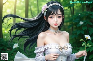 a woman in a white dress and stockings posing for a picture